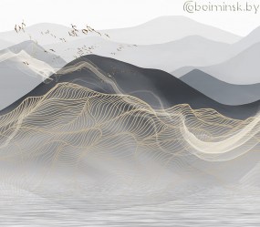 Фотообои De-Art 3Д Горы